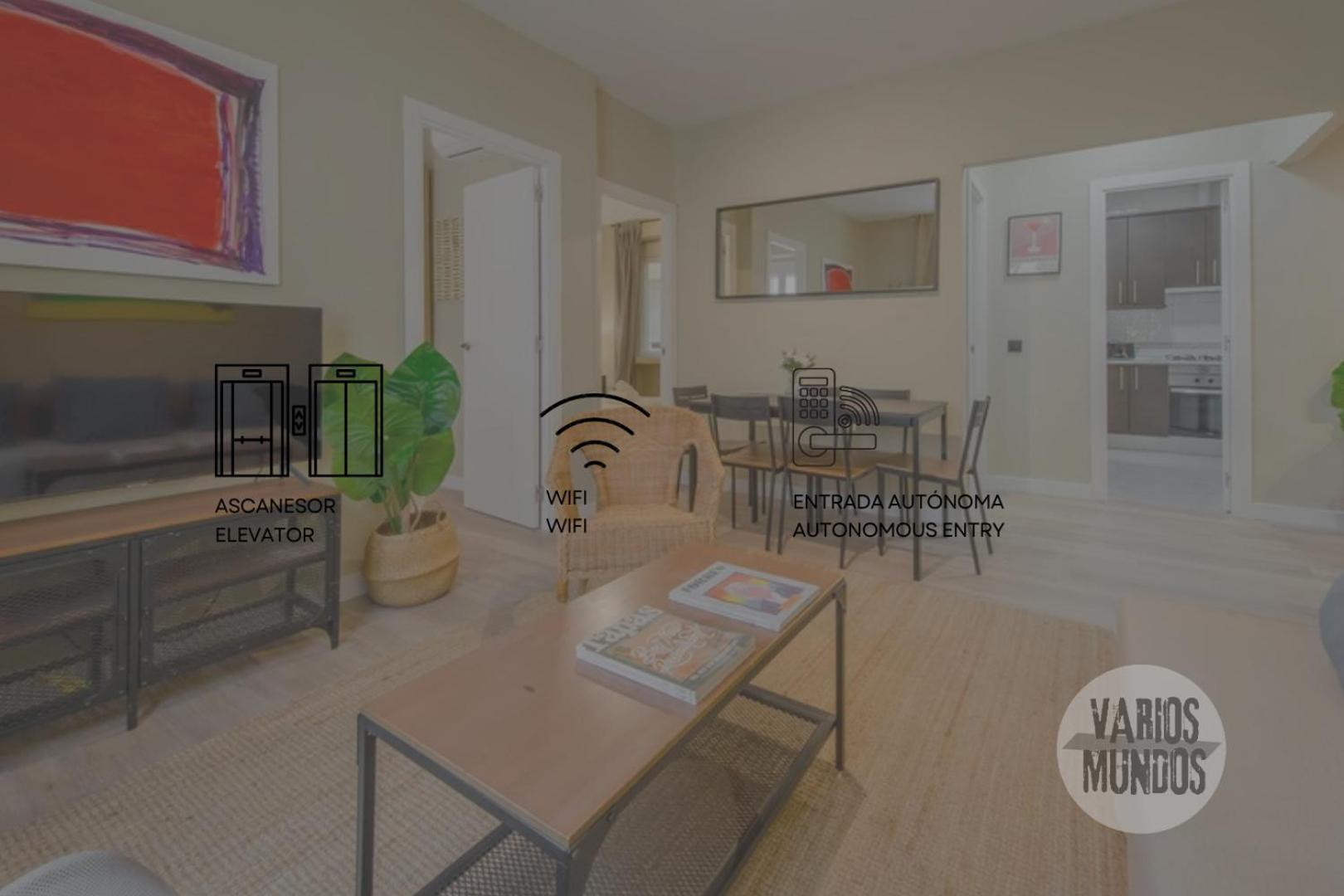 Practico Apt 7Pax En Calle Santa Ana Centro De מדריד מראה חיצוני תמונה